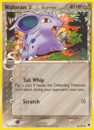 Nidoran F (Delta Species) 056  - Reverse Holofoil - Common