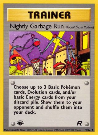 Nightly Garbage Run (Rocket's Secret Machine) 077  - 1st Edition - Uncommon