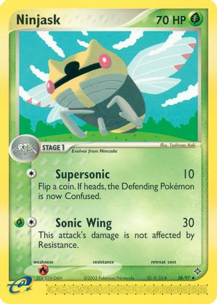 Ninjask - 38/97/97  - Uncommon