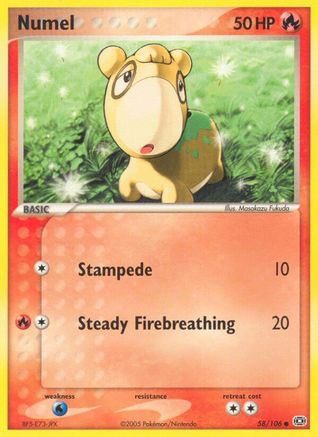 Numel 058/106  - Reverse Holofoil - Common