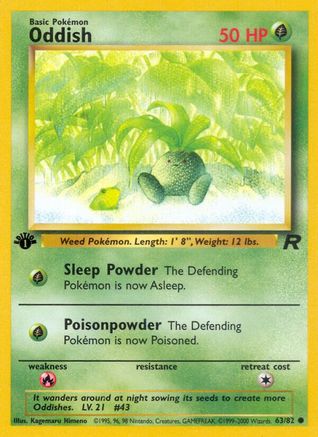 Oddish (63/82) [Team Rocket 1ère édition] 