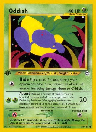 Oddish 068  - 1st Edition - Common