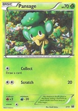 Pansage - 2/12/12  - Holofoil - Promo
