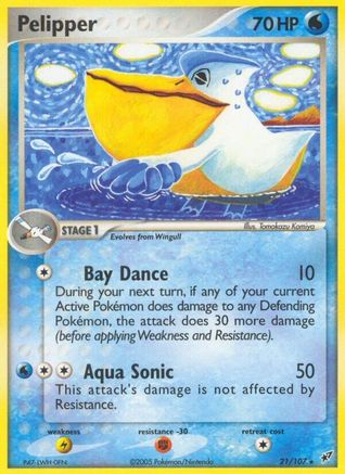 Pelipper  - Reverse Holofoil - Rare