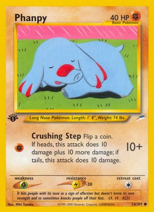 Phanpy 076  - 1st Edition - Common
