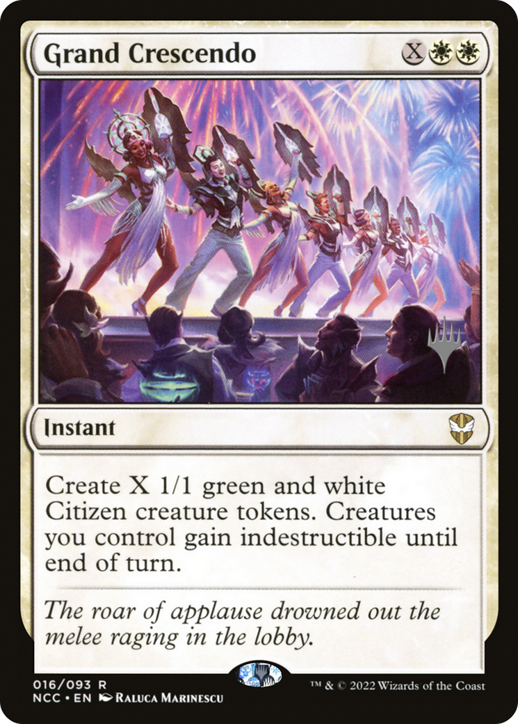 Grand Crescendo (Pack Promo) [Streets of New Capenna Commander Promos] 