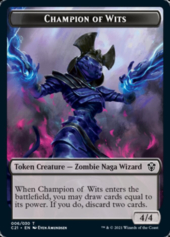Eldrazi // Jeton double face Champion de l'esprit [Jetons Commander 2021] 