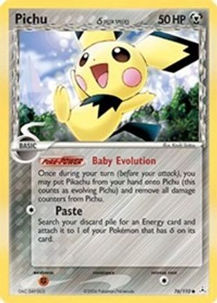 Pichu (Delta Species) 076  - Reverse Holofoil - Common