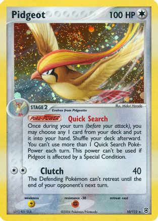 Pidgeot 010  - Holofoil - Holo Rare