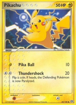 Pikachu 060  - Reverse Holofoil - Common