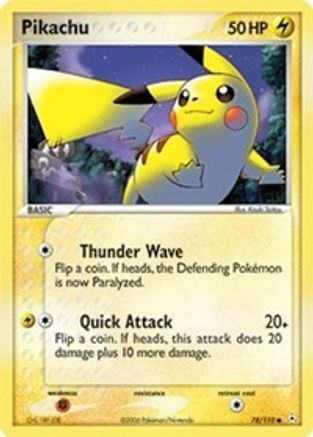 Pikachu (78/110) (Estampillé) [EX : Fantômes Holon] 