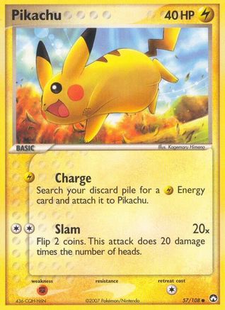 Pikachu 057  - Reverse Holofoil - Common