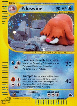 Piloswine (H22)  - Holofoil - Holo Rare