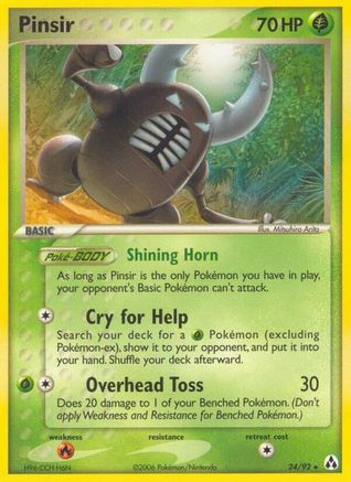 Pinsir (24/92) (Estampillé) [EX : Legend Maker] 