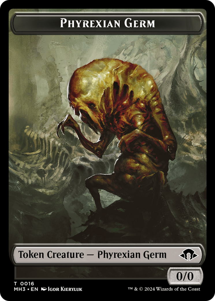 Germe Phyrexian // Jeton double face Angel [Modern Horizons 3 Tokens]