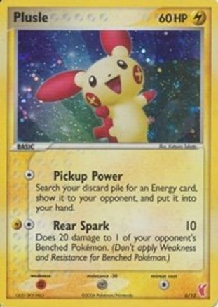 Plusle (6/12) [EX : Kit d'entraînement 2 - Plusle] 