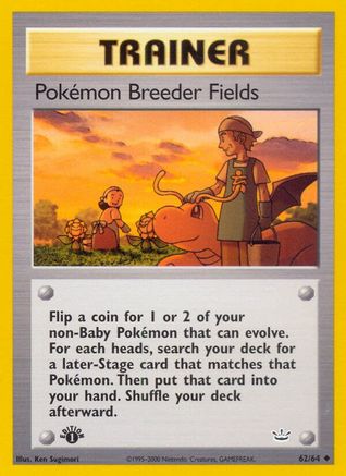 Pokemon Breeder Fields 062  - Unlimited - Uncommon