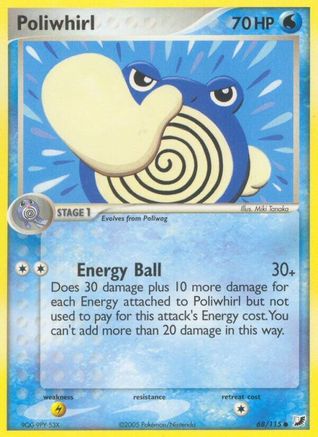 Poliwhirl 068  - Reverse Holofoil - Common