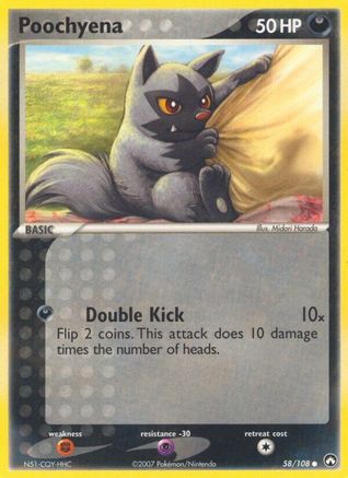 Poochyena 058  - Reverse Holofoil - Common