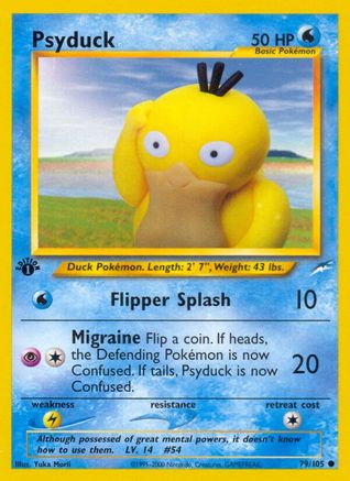 Psyduck 079  - 1st Edition - Common