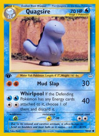 Quagsire 048  - 1st Edition - Common