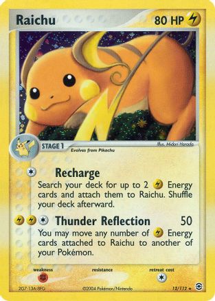 Raichu  - Holofoil - Holo Rare