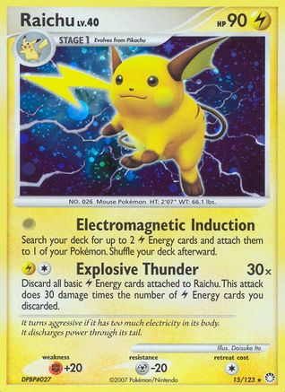 Raichu  - Holofoil - Holo Rare