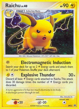 Raichu - DP21  - Holofoil - Promo