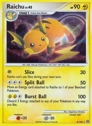 Raichu  - Holofoil - Holo Rare