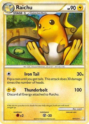 Raichu  - Holofoil - Holo Rare
