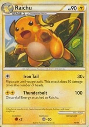 Raichu (#19 Non-Holo)  - Common