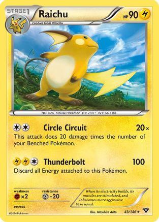 Raichu (43/146) [XY : Ensemble de base] 