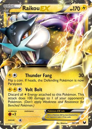 Raikou EX  - Holofoil - Ultra Rare