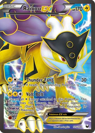 Raikou EX (105 Full Art)  - Holofoil - Ultra Rare