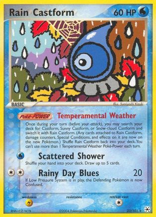 Rain Castform  - Rare