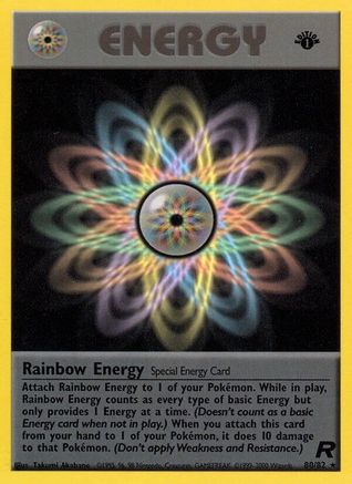Rainbow Energy (80) (80) 080  - 1st Edition - Rare