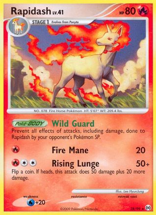 Rapidash (28)  - Rare
