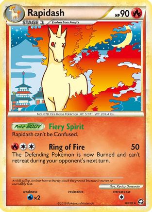 Rapidash  - Holofoil - Holo Rare