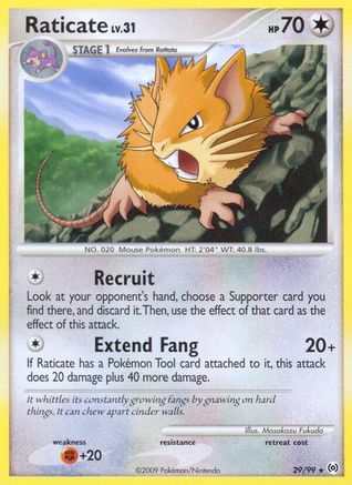 Raticate 029  - Rare