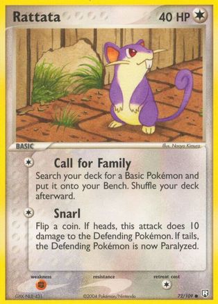 Rattata (72/109) (Estampillé) [EX : Team Rocket Returns] 
