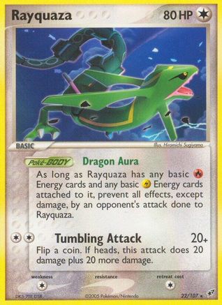 Rayquaza (22/107) (Estampillé) [EX : Deoxys] 