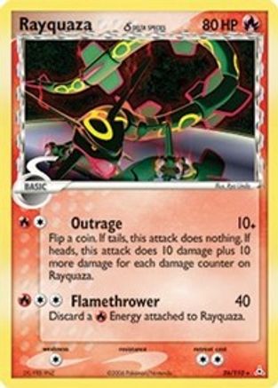 Rayquaza - 026/110 (Delta Species)/110  - Reverse Holofoil - Rare