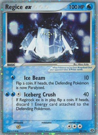Regice ex  - Holofoil - Ultra Rare