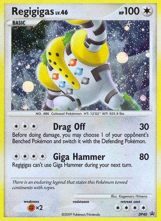 Regigigas - DP40  - Holofoil - Promo