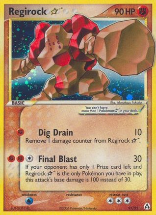 Regirock Star  - Holofoil - Ultra Rare