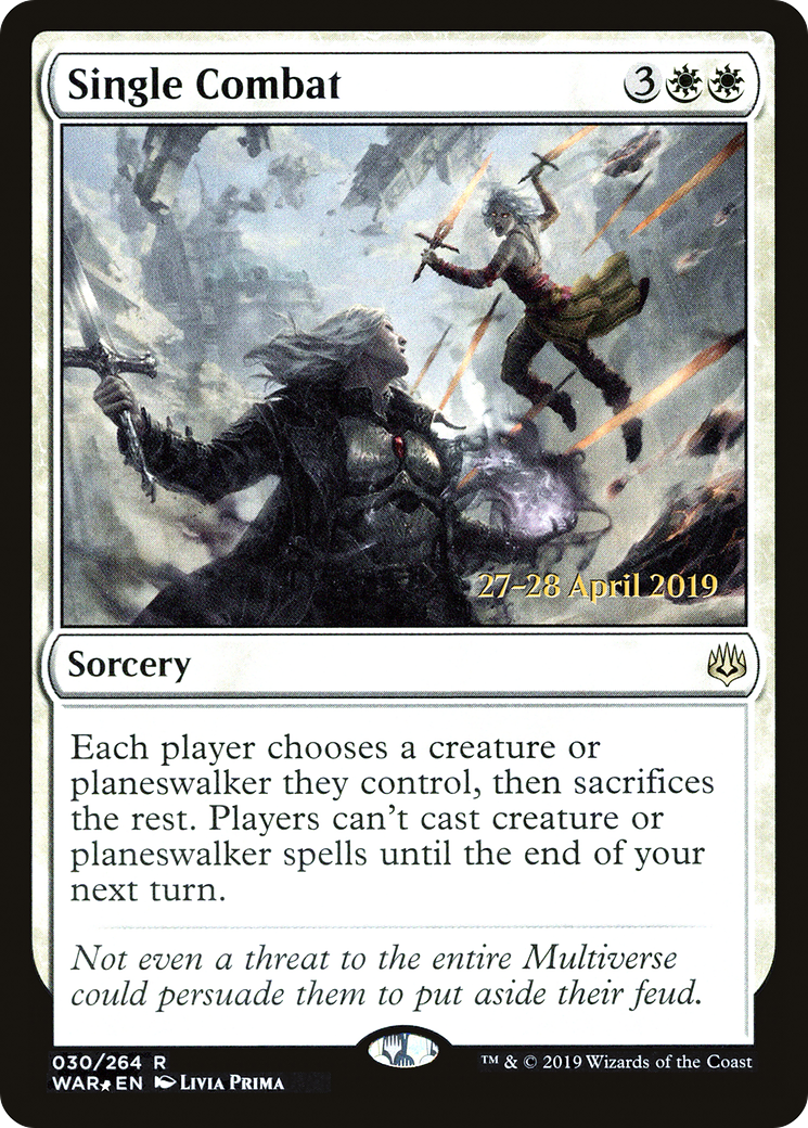 Single Combat (PRE-030) - War of the Spark Promos Foil