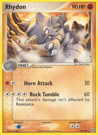Rhydon  - Reverse Holofoil - Rare