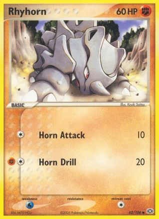 Rhyhorn  - Reverse Holofoil - Common