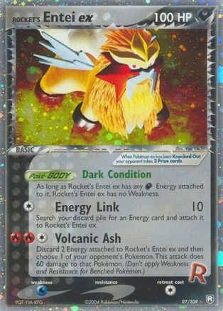 Rocket's Entei ex  - Holofoil - Ultra Rare