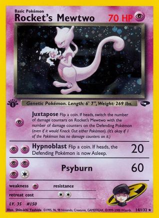 Rocket's Mewtwo  - 1st Edition Holofoil - Holo Rare